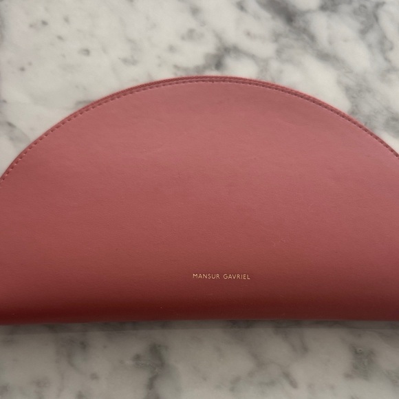 Mansur Gavriel Half Moon Wristlet in Pink Blush - Picture 3 of 10